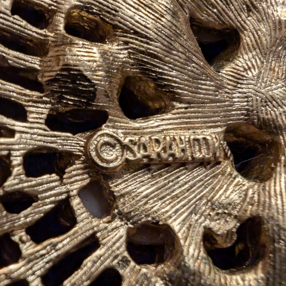 Sarah Coventry vintage Sand dollar broach S - Picture 5 of 7